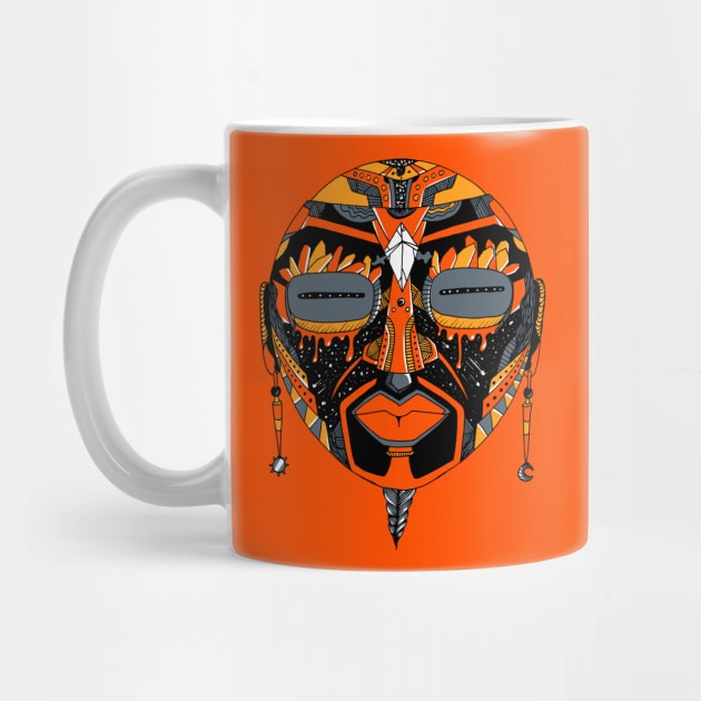 Orangrey African Mask 2 by kenallouis